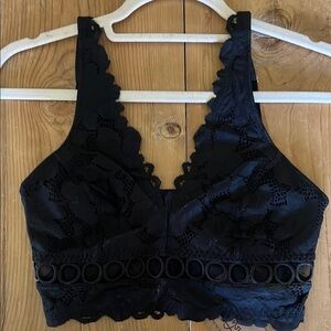 Elegant Black Lace Bralette